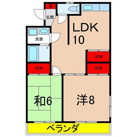 コーポ沙羅の物件間取画像